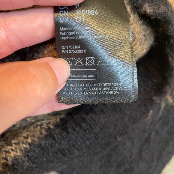 H&M brown black zebra pullover sweater - Picture 3 of 5